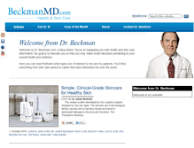 Tablet Screenshot of beckmanmd.com